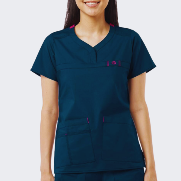 WOMEN'S NOTCH-NECK TOP - Image 3